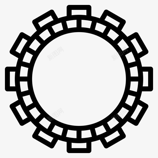 离合器发动机摩托车图标svg_新图网 https://ixintu.com 发动机 摩托车 离合器 运输 零件
