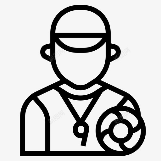 救生员救援安全图标svg_新图网 https://ixintu.com 安保 安全 工作和职业 救援 救生员 游泳池
