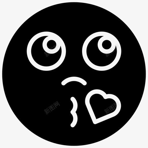 亲吻表情符号吹吻表情符号图标svg_新图网 https://ixintu.com 亲吻表情符号 化身微笑符号图标 吹吻 心吻 爱情表情符号 笑脸 表情符号