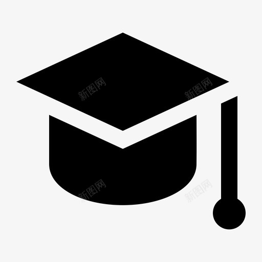 毕业帽学院研究生图标svg_新图网 https://ixintu.com 大学 学院 毕业 研究生 简历 铭文