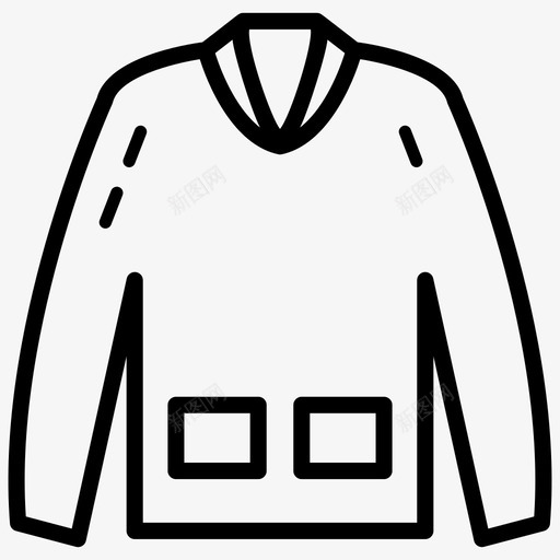 采购产品衬衫男装普通衬衫图标svg_新图网 https://ixintu.com T恤 旅游和酒店线图标 普通衬衫 男装 运动衫 采购产品衬衫