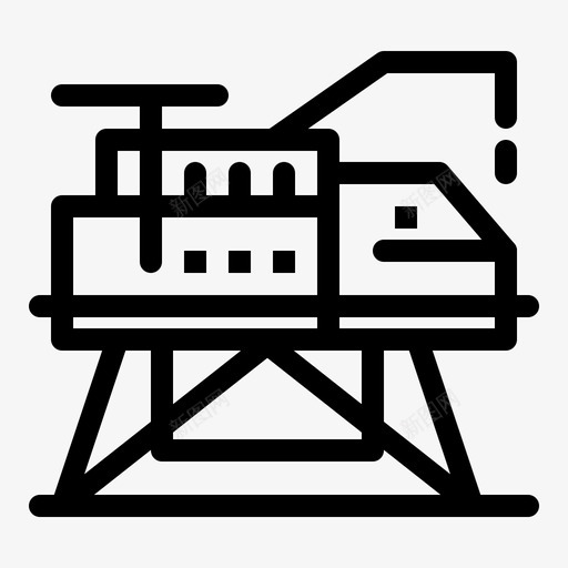 建筑工程实验室图标svg_新图网 https://ixintu.com 太空探索和下一条大事记 实验室 工程 平台 建筑
