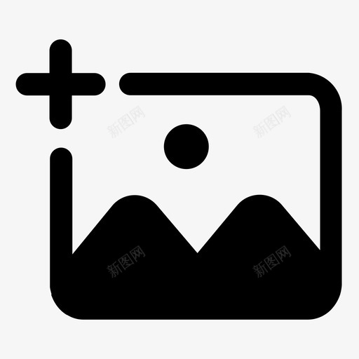 添加基本galery图标svg_新图网 https://ixintu.com galery 图像 图片 图示 基本 添加 用户界面