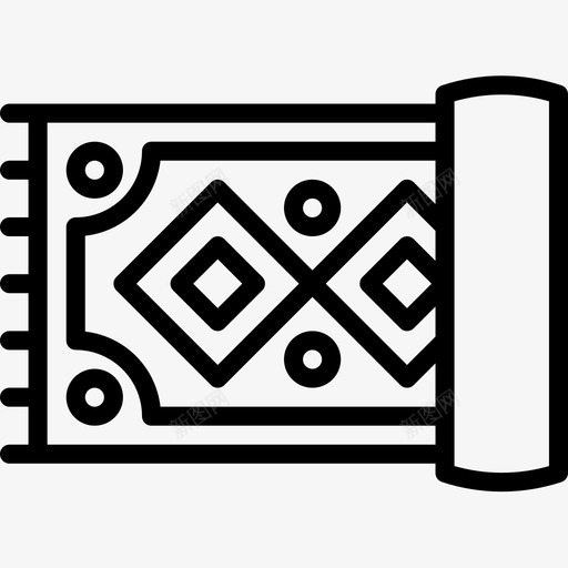 地毯家具86直线型图标svg_新图网 https://ixintu.com 地毯 家具 直线 线型