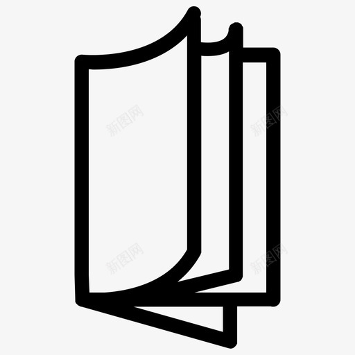 纸书图标svg_新图网 https://ixintu.com