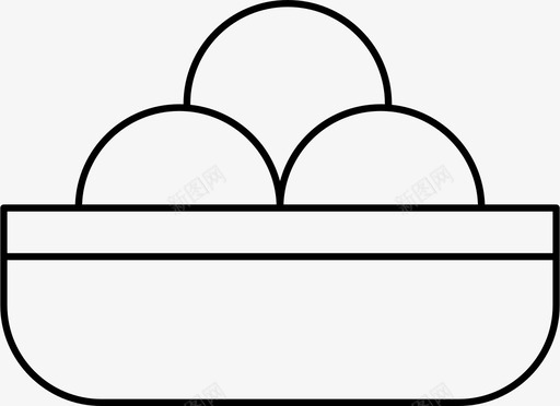 糖果球碗图标svg_新图网 https://ixintu.com 糖果 食物