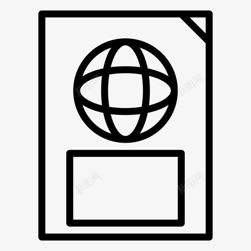 护照国际旅行旅游图标svg_新图网 https://ixintu.com 交通 国际 大纲 护照 旅游 旅行
