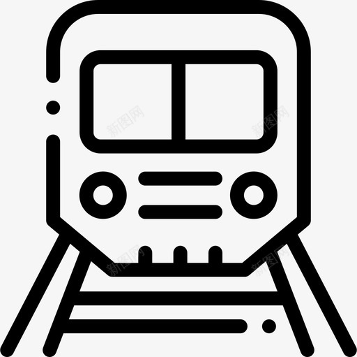 地铁火车站3线路图标svg_新图网 https://ixintu.com 地铁 火车站3 线路