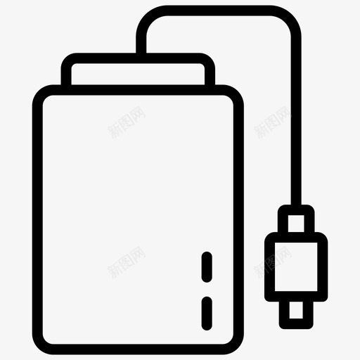 电源组充电设备硬件图标svg_新图网 https://ixintu.com usb 便携式设备 充电设备 电源组 硬件 计算机硬件线路图标