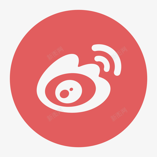 微博登陆svg_新图网 https://ixintu.com 微博登陆 单色