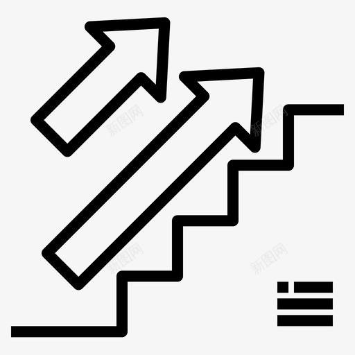 台阶商务245直线图标svg_新图网 https://ixintu.com 台阶 商务 直线