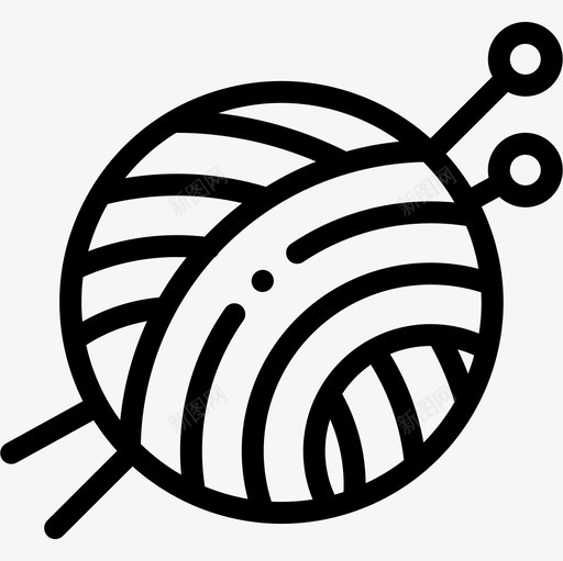针织针织5直线图标svg_新图网 https://ixintu.com 直线 针织