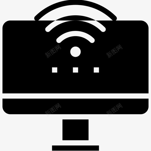 Wifi网络和数据库21填充图标svg_新图网 https://ixintu.com Wifi 填充 数据库 网络