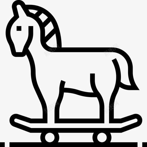 特洛伊木马网络抢劫3线性图标svg_新图网 https://ixintu.com 抢劫 特洛伊战争 特洛伊木马 线性 网络