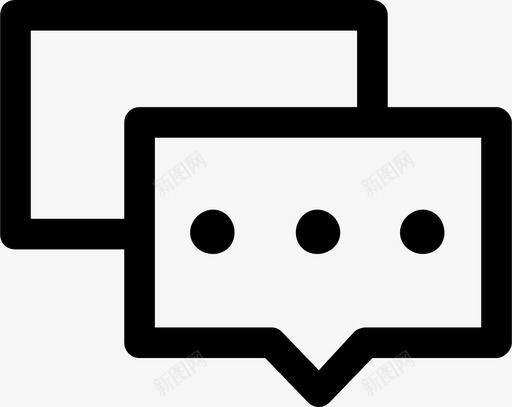 聊天评论留言图标svg_新图网 https://ixintu.com 留言 聊天 评论