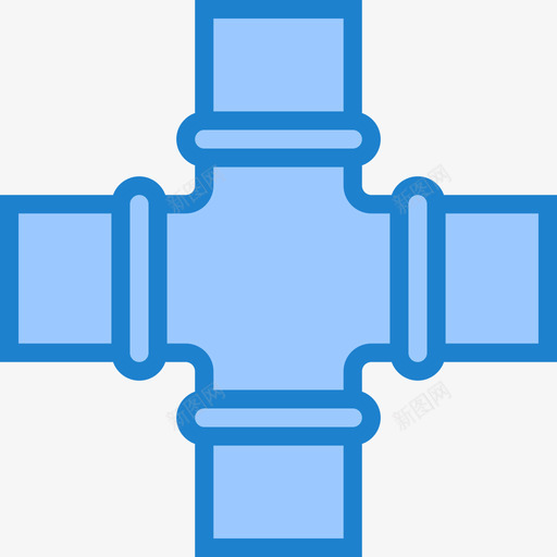 管道管道工工具10蓝色图标svg_新图网 https://ixintu.com 工具 管道 管道工 蓝色