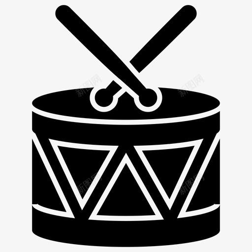 鼓与棒鼓槌游戏控制器图标svg_新图网 https://ixintu.com 兴趣 固体 图标 控制器 游戏 爱好 设备 输入 鼓槌