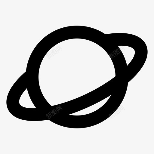 行星轨道空间图标svg_新图网 https://ixintu.com 各种 图标 用户界面 空间 行星 轨道