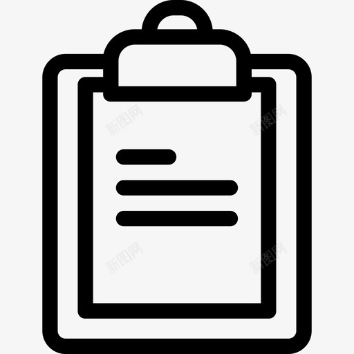 剪贴板物流配送5线性图标svg_新图网 https://ixintu.com 剪贴板 物流配送5 线性
