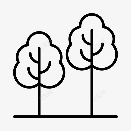 树木植物学花园图标svg_新图网 https://ixintu.com 公园 园艺 树木 植物学 花园