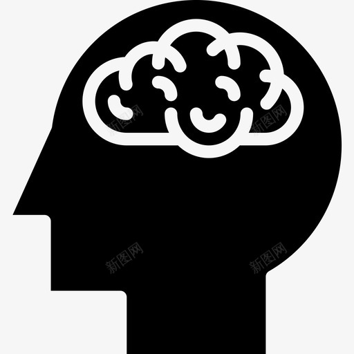 心理学健康护理25填充图标svg_新图网 https://ixintu.com 健康护理25 填充 心理学