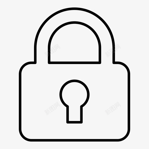 锁定关闭密码图标svg_新图网 https://ixintu.com 保护 关闭 密码 私人 锁定