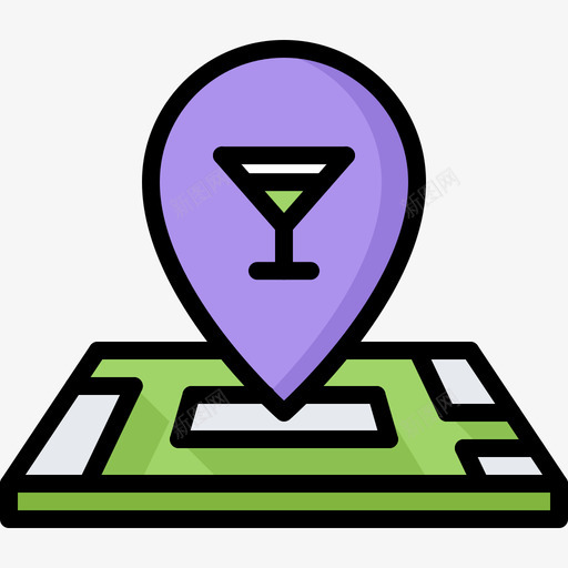 地图46号栏彩色图标svg_新图网 https://ixintu.com 46号栏 地图 彩色