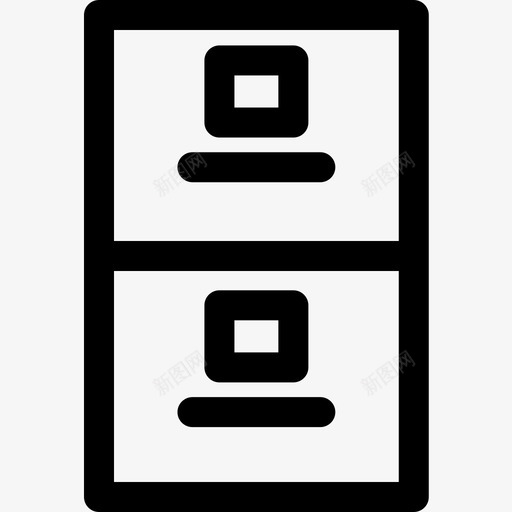 文件柜业务327线性图标svg_新图网 https://ixintu.com 业务 文件柜 线性