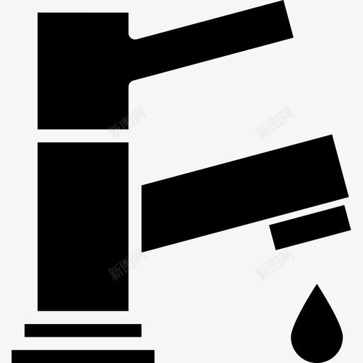 水龙头水管工工具8填充图标svg_新图网 https://ixintu.com 填充 工具 水管 水龙头 管工