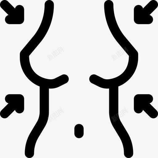 吸脂整形手术11直线型图标svg_新图网 https://ixintu.com 吸脂 手术 整形 直线 线型