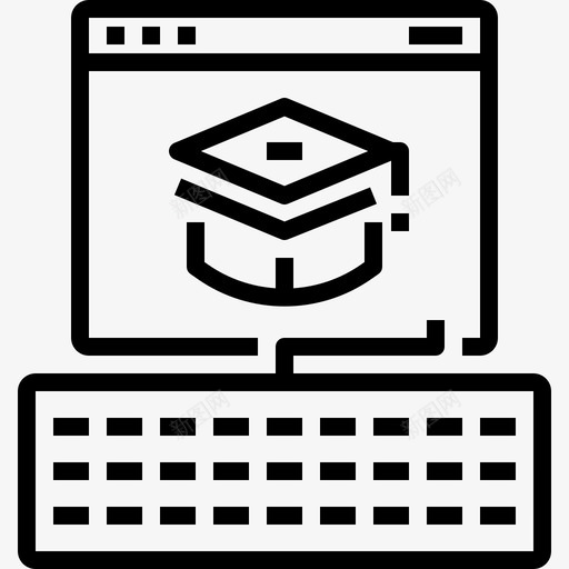在线学习教育189线性图标svg_新图网 https://ixintu.com 在线学习 教育189 线性