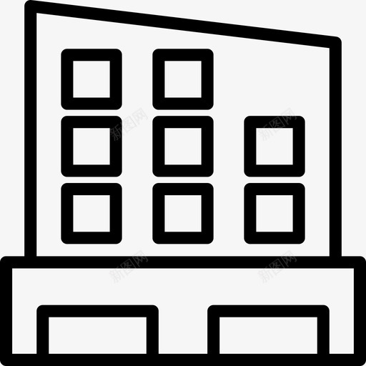 27号楼直线图标svg_新图网 https://ixintu.com 27号楼 直线