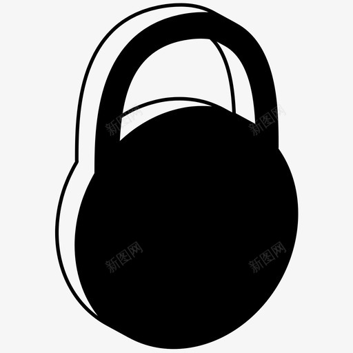 锁关闭挂锁图标svg_新图网 https://ixintu.com 保险 关闭 安全 挂锁