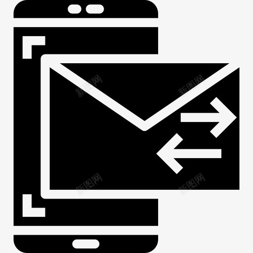 邮件智能手机应用程序5填充图标svg_新图网 https://ixintu.com 填充 智能手机应用程序5 邮件