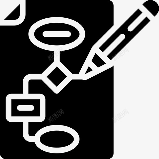 绘图流程图算法计算图标svg_新图网 https://ixintu.com it 字形 流程图 算法 绘图 解决方案 计算 软件工程
