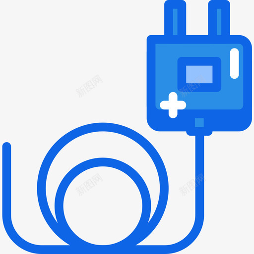 插头tech15蓝色图标svg_新图网 https://ixintu.com tech15 插头 蓝色