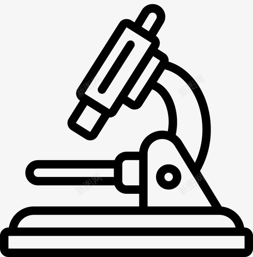 显微镜医疗保健医院图标svg_新图网 https://ixintu.com 医学 医疗保健 医院 大纲 显微镜 科学