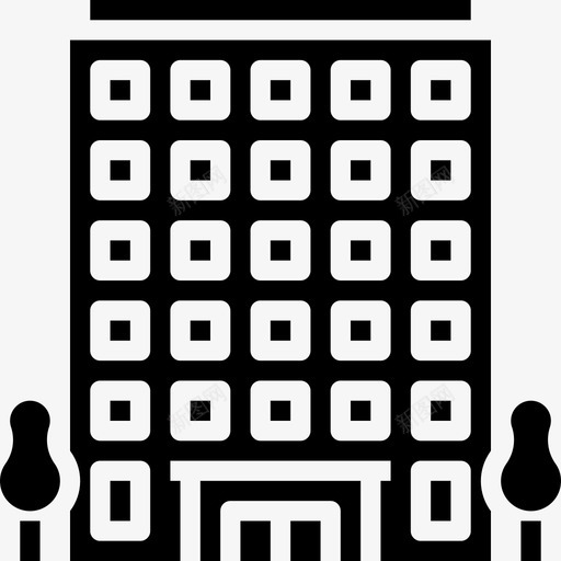 公寓35号楼填充图标svg_新图网 https://ixintu.com 35号楼 公寓 填充