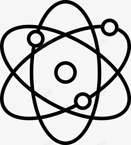 核原子科学图标svg_新图网 https://ixintu.com 原子 科学