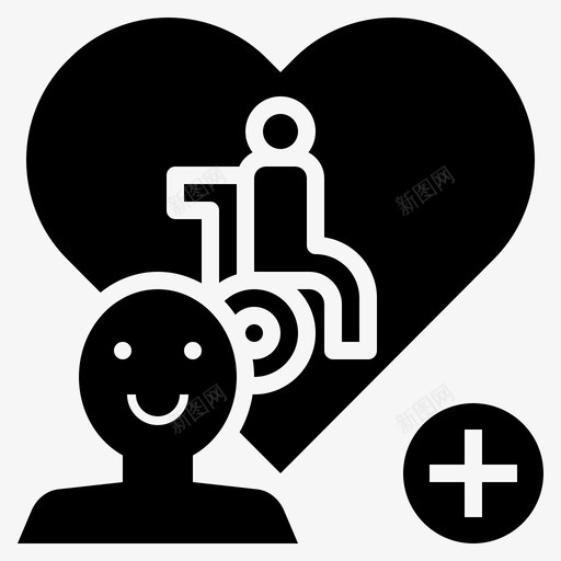 看护人残疾人阿尔茨海默病符号雕文图标svg_新图网 https://ixintu.com 残疾人 看护人 符号 茨海 阿尔 雕文 默病