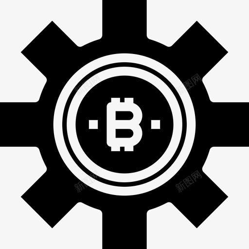 比特币加密货币和比特币2填充图标svg_新图网 https://ixintu.com 加密 填充 比特 货币