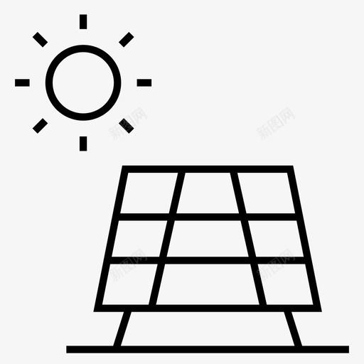 太阳能太阳能电池板工业夏普图标svg_新图网 https://ixintu.com 太阳能 太阳能电池板 工业夏普