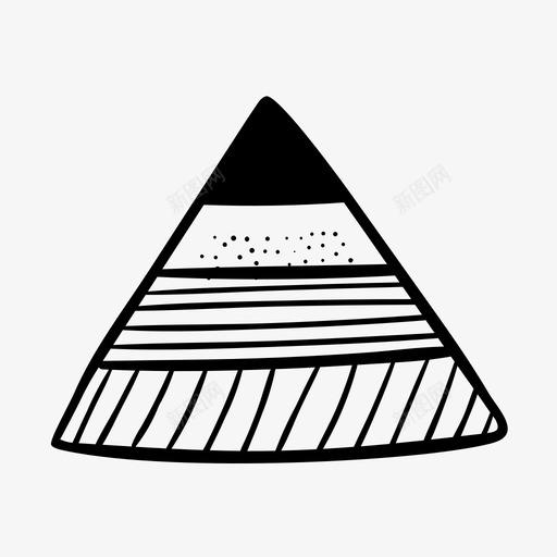 金字塔商业数据图标svg_新图网 https://ixintu.com 商业 图表 手绘 数据 金字塔 金融