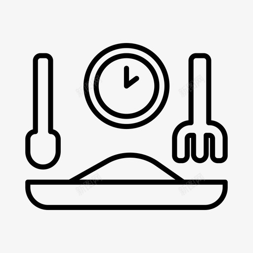 早餐活动日常图标svg_新图网 https://ixintu.com 日常 早餐 活动 膳食 食物