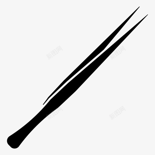 镊子牙医眉毛图标svg_新图网 https://ixintu.com 卫生 口腔 家用设备 牙医 眉毛 镊子
