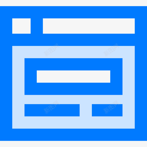 演示营销59蓝色图标svg_新图网 https://ixintu.com 演示 营销59 蓝色