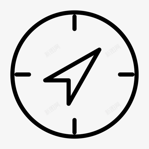 指南针冒险指示图标svg_新图网 https://ixintu.com 冒险 导航 指南针 指引 指示 方向 概述