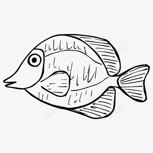 鱼海洋水下世界图标svg_新图网 https://ixintu.com 世界 水下 海洋