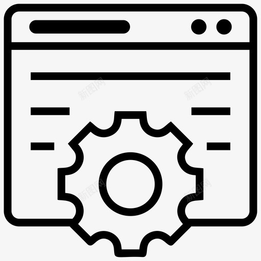 网页设置软件开发网页配置图标svg_新图网 https://ixintu.com 图标 开发 用户界面 线图 网站维护 网站维护中 网页 设置 软件开发 配置