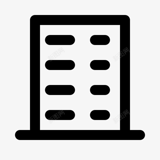建筑商业中心图标svg_新图网 https://ixintu.com 中心 办公室 商业 建筑